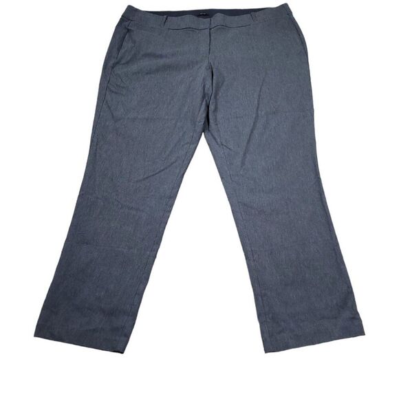 Lane Bryant Pants - Lane Bryant Allie 26 Long Gray Straight Leg Stretch Dress Pants Size 26L